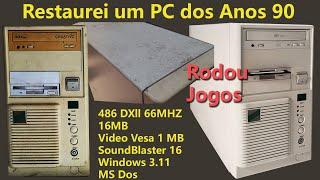 Restaurei um Computador dos ANOS 90 em 2024