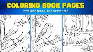 A New Way To Create Coloring Book Using Leonardo AI