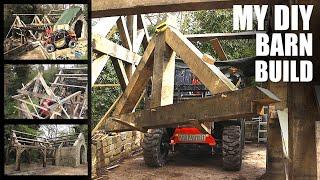 DIY BARN BUILD! Telehandler vs Massive Oak Frame