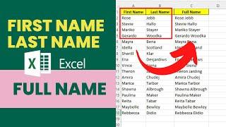 How to Combine First and Last Name in Excel using Flash Fill