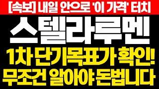 [스텔라루멘 코인] 속보! 내일 안으로 '이 가격' 터치 1차 단기목표가 확인! 무조건 알아야 돈 법니다