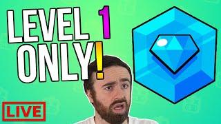 Can We use ONLY LEVEL 1 Brawlers To Reach Diamond in Power League?!