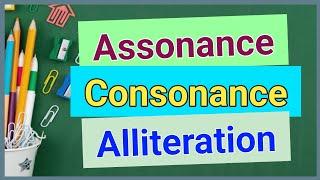 Assonance | Consonance | Alliteration || Figures of speech || Sound devices