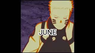 YOUR MONTH YOUR NARUTO CHARACTER ( PART 1 )