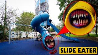 (GONE WRONG) SLIDE EATER FOUND IN REAL LIFE *HE ATE ME* | CARNIVOROUS SLIDE SCP 1562 EXTRA SLIDE