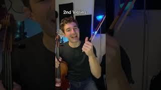 The difference between 1st and 2nd Violins #shorts