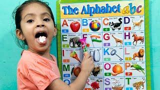 pari ke muh mai candy a for apple b for ball c for cat, alphabets,phonics song, english varnamala