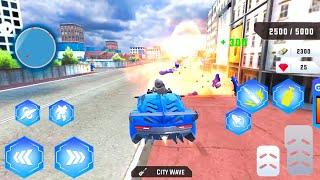 Flying Helicopter Robot Car Transform: Robot Shooting Games Part 1 - Android GamePlay