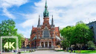 4K Kraków Podgórze - St. Józefa in Kraków - Walk around Rynek Podgórski - Poland 4K