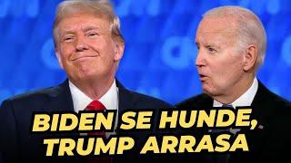 Trump DESTROZA a Biden en un DEBATE ESCANDALOSO