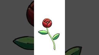 ️ How to draw a rose:  #howtodraw #drawingtutorial #shorts