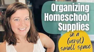 RV Homeschool Setup // Small Space Homeschooling Organization Tips