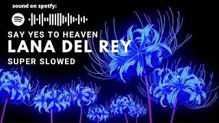 Lana del rey - say yes to heaven (super slowed)