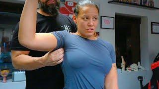 WWE Superstar SHAYNA BASZLER gets HARDEST  NAPRAPATHY Therapy