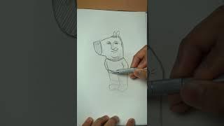 [ASMR] Drawing Chill Guy x Kevin James Meme