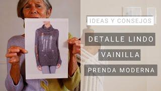 Detalle con punto vainilla | Prenda moderna  Ideas Lucila para Tejer