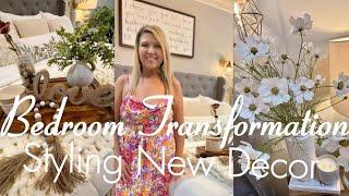 Ultimate Bedroom Transformation!! Stunning New Decor Revealed! Tips for Styling new decor!