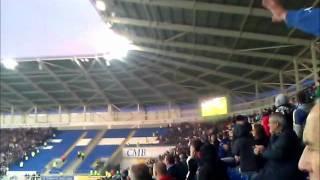 CRYSTAL PALACE FANS START FIRE AT CARDIFF CITY!