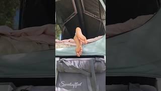 candid feet in camping van #feet #soles #candidfeet #sweetsoftfeet #vanlife #van feet