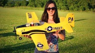 T-28 Trojan 1100mm 43" Warbird Eleven Hobby RC Plane REVIEW - TheRcSaylors