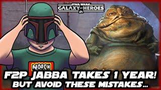 Jabba Is Unlocked!  1 Year Free to Play!  Here Are the Mistakes I Made Along the Way...  SWGOH