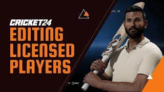 How to Edit Licensed Players | Cricket 24