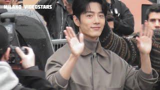 Xiao Zhan arrival @ Milan Fashion Week 23 February 2024 show Tod's - Milano