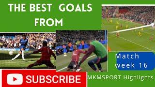 Top 5 Goals of Premier League Matchweek 16 | Stunning Finishes & Dramatic Moments!