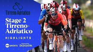 FLAWLESS DISPLAY!  | Men's Stage 2 Tirreno-Adriatico 2025 Race Highlights | TNT Sports Cycling