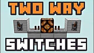 Minecraft: TWO WAY SWITCHES! [Redstone Tutorial]