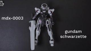 assembling Gundam SCHWARZETTER- MDX 0003 assembling