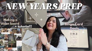 New Years Prep🪄 Ins & Outs for 2025, Bingo Goal Card, Vision Boards, Motivation For The New Year