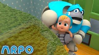 Eat Your GREENS! | ARPO the Robot | Funny Cartoons For Kids | Compilation
