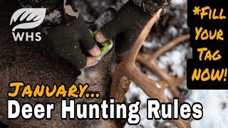 January Deer Hunting Rules