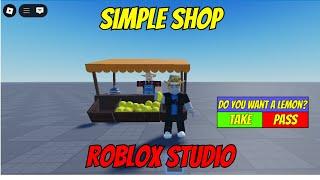 How to Create a Simple Store in Roblox Studio!