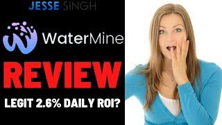 WaterMine Review - Legit 2.6% Daily Return Crypto MLM or Ponzi Scam |WaterMine.io