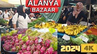 ALANYA BAZAAR 2024 NOVEMBER ! MAHMUTLAR FAKE MARKET ALANYA ANTALYA TURKEY TRAVEL SHOPPING 4K