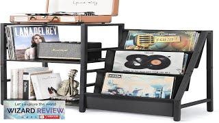 Bikoney Record Player Stand Turntable Stand with 3-Tier Vinyl Record Storage Record Review