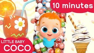 [Littlebaby COCO] 10minutes | Preschool Song | Ice cream | Juice | Vending machine | Nursery Rhymes