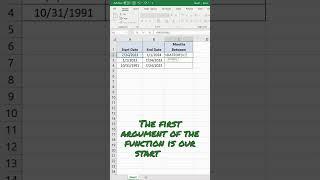 How to Count the Number of Months Between Two Dates in Excel