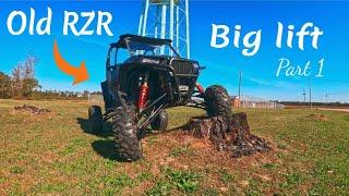 RZR 900 7" lift kit install (pt.1)