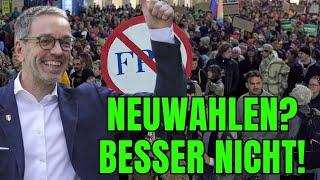 "Wird die FPÖ dann ZU stark?" -Angst vor Neuwahlen und dem Wähler!