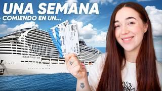 UNA SEMANA COMIENDO EN UN CRUCERO ️ MSC WORLD EUROPA | Atrapatusueño