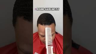 Round HAIRLINE Fix ‼️ #deesaucethebarber