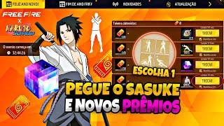 CORREE!! ESCOLHA 1 EMOTE DO NARUTO GRÁTIS, PRÊMIOS 2025, 3° CUBO MÁGICO? E MAIS, NOVIDADES FREE FIRE