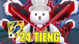 THỬ THÁCH 24H Trở Thành TRÙM Combo Mochi V2 Trong Blox Fruits