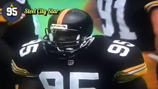 Steel City Star   ‘95 STEELERS   Greg Lloyd KO’s Brett Favre   This pre season shot ended Favre’s