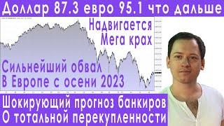 Готовьтесь! Мировые рынки на грани обвала! Прогноз курса доллара евро рубля валюты на август 2024
