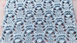 Wonderful knitted openwork pattern  For knitting blankets, jumpers
