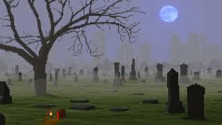 Haunted Cemetery Pixel Ambiance (1 Hour)